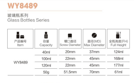 ふた旅行用の OEM 化粧品包装ガラス ボトルと瓶