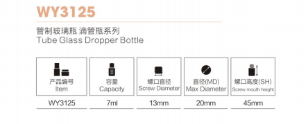 医療用ミニ UV コメスティック スポイト ボトル